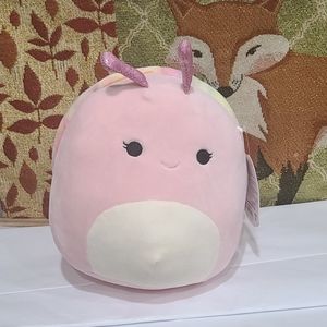 8" NWT Squishmallows Silvina the colorful snail